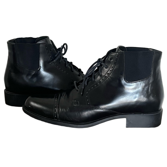 Ariat Metcalf Black Leather Paddock Boots Size 7.5 - Picture 4 of 11